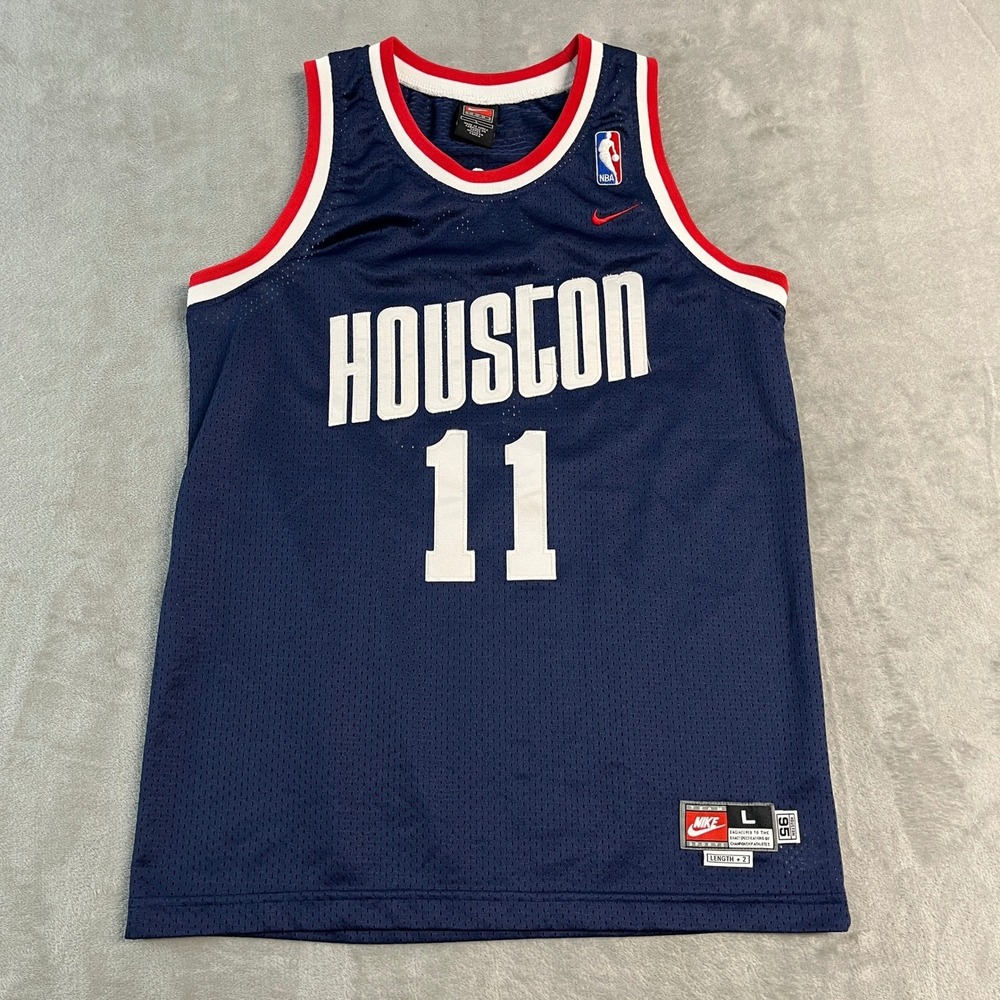 Vintage Y2K Nike Houston Rockets Yao Ming 11 Jersey Youth Large Navy Blue NBA